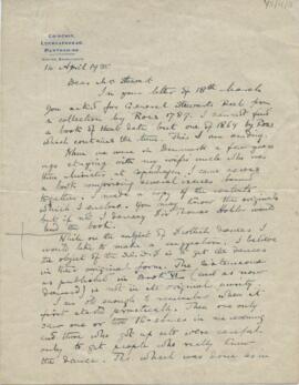 Letter from Sir Malcolm MacGregor of MacGregor to Ysobel Stewart
