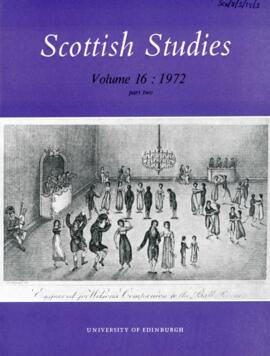Scottish Studies Volume 16: 1972 part two