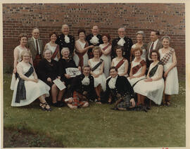 Photograph of members of Ayr branch Leslie Currie and Mrs Currie