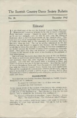 Bulletin No. 20, December 1942
