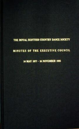 Minute book of the Executive Committee of the RSCDS