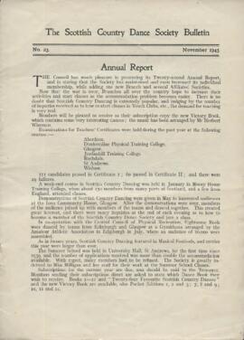 Bulletin No. 23 November 1945